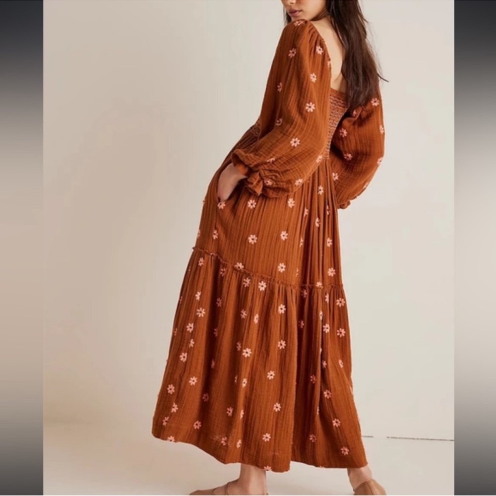 RARE Free People | Dahlia Embroidered Maxi Dress | XS - Picture 4 of 16